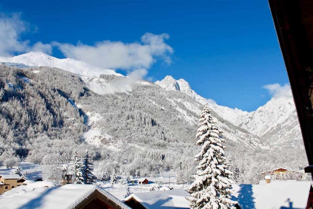 Bel Appartement - Parc National Des Ecrins Pelvoux ภายนอก รูปภาพ