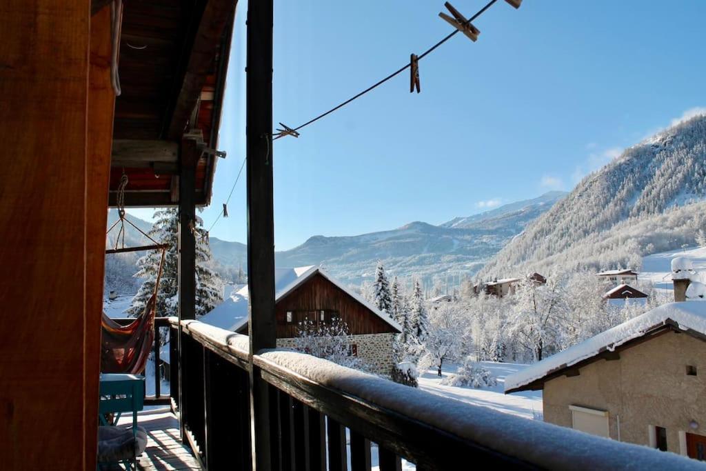 Bel Appartement - Parc National Des Ecrins Pelvoux ภายนอก รูปภาพ